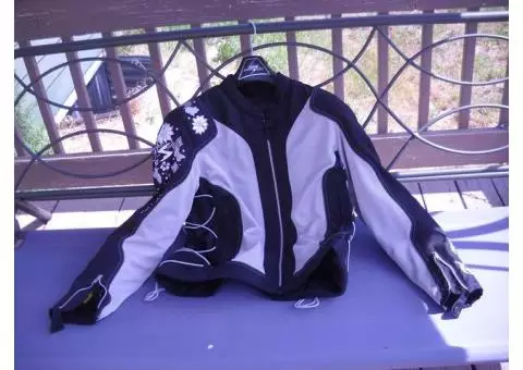LILY SCORPION MOTORCYCLE JACKET EXO-SKELETAL-PROTECTION Size XL