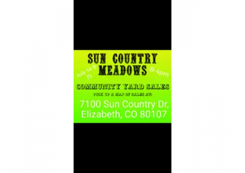Community Yard Sales Sun Country Meadows